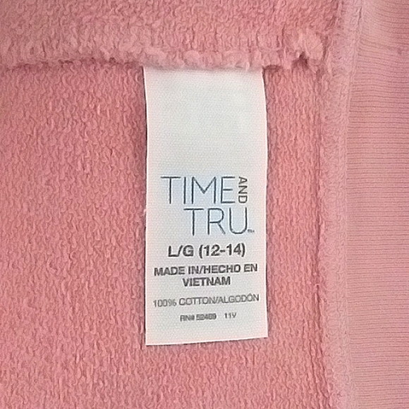 Tie-Dyed Mauve Sweatpants with Drawstring cord (no elastic) with Cuffs W 12-14 - Picture 6 of 8